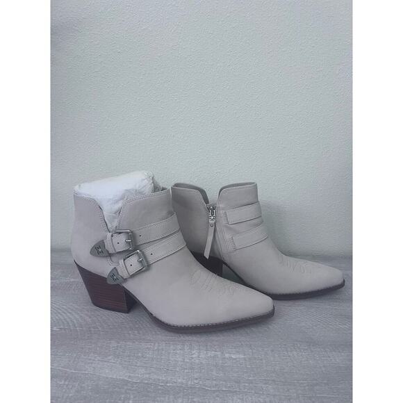 Sam Edelman Western Windsor in Cubano Suede Ankle Block Heel Booties - Size 11 - Picture 1 of 7